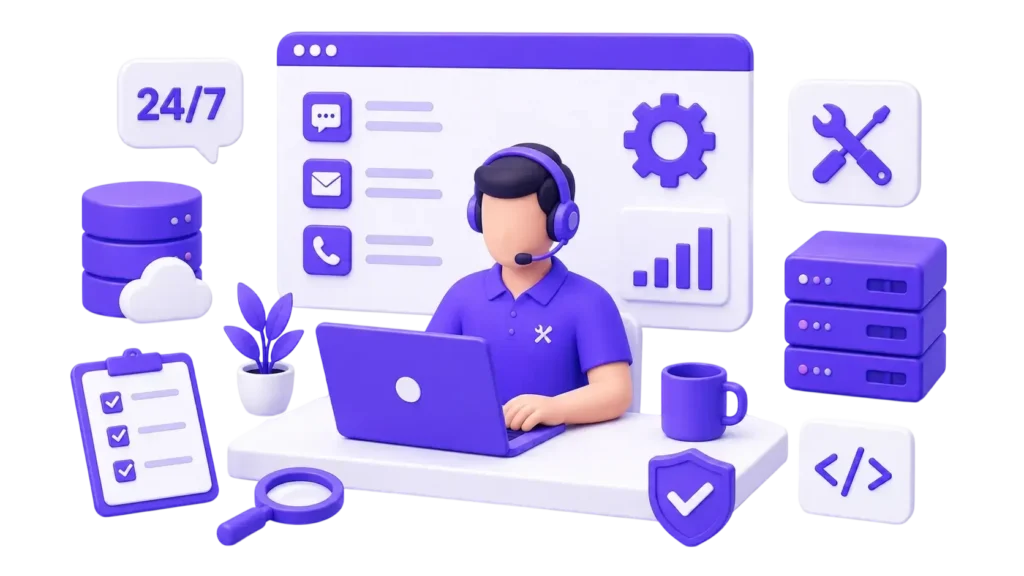 Техническая поддержка сайта и IT-систем